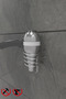 Scilla Square Chrome 3-Piece Adhesive Bathroom Set |   Square Towel Holder, Solo Towel Holder, Square Blow Dryer Hanger - 5