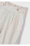 3551 Girl's Cream Linen Trousers - 2