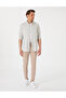 Green Linen Blend Regular Fit Long Sleeve Shirt 50303245-Vr016 - 4