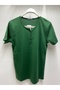Cotton Solid Color Normal Fit Buttoned Lycra Cotton Ribbon Cotton Short Sleeve Women's Mother's Combed Tee