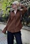 Brown Muslin Fabric Basic Women's Shirt Mg1660 - 5