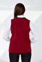 Women's Steel Knit Pocket Zippered Plain Knit Vest - 5