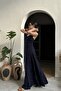 Women's Navy Blue Polka Dot Dress 1041-2305 - 2