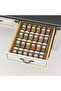 Clear Acrylic 4-Tier Spice Rack Tray, Drawer Organizer for Kitchen Cabinets, 1-Pack - 4