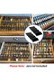 Black Acrylic 4-Tier Spice Drawer Organizer, Expandable Rack for Kitchen Drawers (2 Sets) - 2