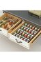 Black Acrylic 4-Tier Spice Drawer Organizer Tray for Kitchen Cabinets (1 Pack) - 5