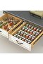 Clear Acrylic 4-Tier Spice Rack Tray, Drawer Organizer for Kitchen Cabinets, 1-Pack - 3