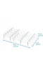Adjustable Drawer Storage Organizer Dividers, 16" x 9.2" x 1.99", Clear Plastic - 2