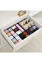 42-Pack Adjustable Drawer Organizer Dividers for Socks, Makeup, Kitchen, Dresser Storage (Black) - 4