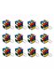 Intelligence Cube Mini Keychain, Intelligence Cube (Patience Cube) 3X3 cm - 1 2 Pieces Full Package