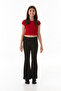 Glittery Ribbed Flare Girls' Leggings Pants - 6