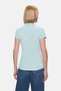 Shaver Blue Polo Collar Embroidered Cotton Standard Fit Women's Tshirt - 3