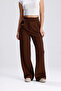 Women's Stretch Fabric Hook-and-Loop Waist Closure Palazzo Pants - 6