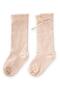 Children's Knee-Length Girls Socks 2-9 Years Sand