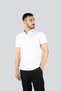 Men's Regular Fit 100% Cotton Short Sleeve White Polo Neck T-Shirt 25411288 -010 - 2