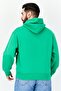Men Brand Logo Long Sleeves Hoodie, Green - 3