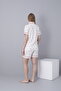 Front Buttoned Shirt Collar Printed Short Sleeve Woven Fabric Maternity and Maternity Shorts Pajama Set - 3