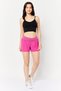 Women Sportswear Fit 4 Inch Inseam Outdoor Shorts, Fuchsia - 2