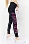 Women Sportswear Fit Pull On Training Leggings, Black - 4