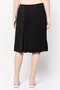 Women Sequined Wrap Skirt, Black - 3