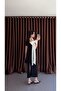 Madonna Collar Double Color Dress - 2