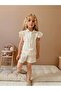 Yigit Boutique Girl's Set with Muslin Fabric Shorts - 3