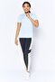 Women Sportswear FIt Short Sleeve Training T-Shirt, Light Blue - 2