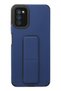 Samsung Galaxy A03S Case Mega Silicone with Stand - Blue Zngzr