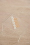 Ecru Rose Detailed Gold Comb Buckle, Engagement-Wedding Hair Accessory, Pin Buckle, Bridal Buckle (8 cm) - 3