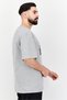 Men Sportswear Fit Short Sleeves Outdoor T-Shirt, Grey - 4
