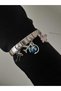 Butterfly&Bow&World Airplane Triple Italian Charm Steel Bracelet