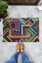 Colorful Square Pattern Decorative Door Mat