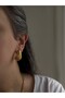 Steel Gold Bold Drop Altoona Earrings -Not Tarnish- - 2