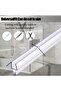 Larora Shower Door Bottom Seal, 4-Pack Frameless Glass Shower Door Seal Strip, 4 Section Segmented I - 9