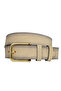 100% Genuine Leather, Gold Buckle 4 Cm Suede Cream Women's Belt; Jeans, Sports Belt = straight - 3