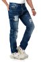 Cd838 Flashy Regular Men's Jean Trousers - 2