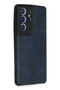 Samsung Galaxy S21 Ultra Case Loop Leather Silicone - Navy Blue Zngzr - 2