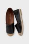 Women's Espadrille Ballerina Shoes Black - Cream - 6