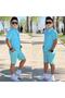 Boys' Summer Linen Fabric Pocket Shorts and Judge Lapel Button Shirt Bottom Top Eid Suit