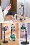 Table Top Tablet and Phone Holder Plastic Apparatus Black Phone Stand - 8