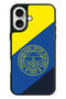 iPhone 16 Compatible Fenerbahçe Flag Mono Crest Licensed Phone Case