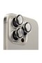 iPhone 16 Pro Compatible Tempered Camera Lens Protector with Metal Frame