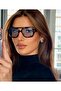 54 Ekartman Bone Square Rectangle Viral Women Unisex Men Uv400 Protection Sunglasses - 7