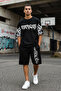Black Oversize/Wide Cut Printed 100% Cotton T-Shirt Tmnss25Ts00192 - 2