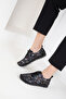 Black Genuine Leather Women's Loafer Shoes 20558 - 3