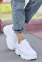 Women's White Sneakers High Sole - 2