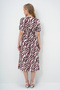 Women's Burgundy Lace Detailed Blouse and Skirt Set Alc-X13946 - 6