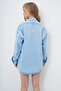 Light Blue Snap Closure Oversize Me Alc-X13950 - 5
