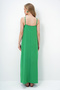 Women's Green Adjustable Strap V-Neck Aerobin Summer Dress Alc-X14067 - 5