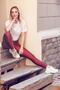 Alexandra Claret Red Slimming Shiny Tights - Burgundy Champagne - 4